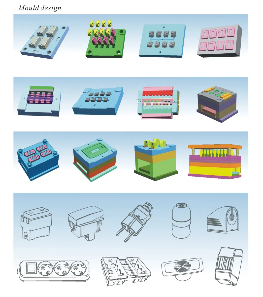 High Quality Component Plastic Injection Mould Die Component for Socket and Plug